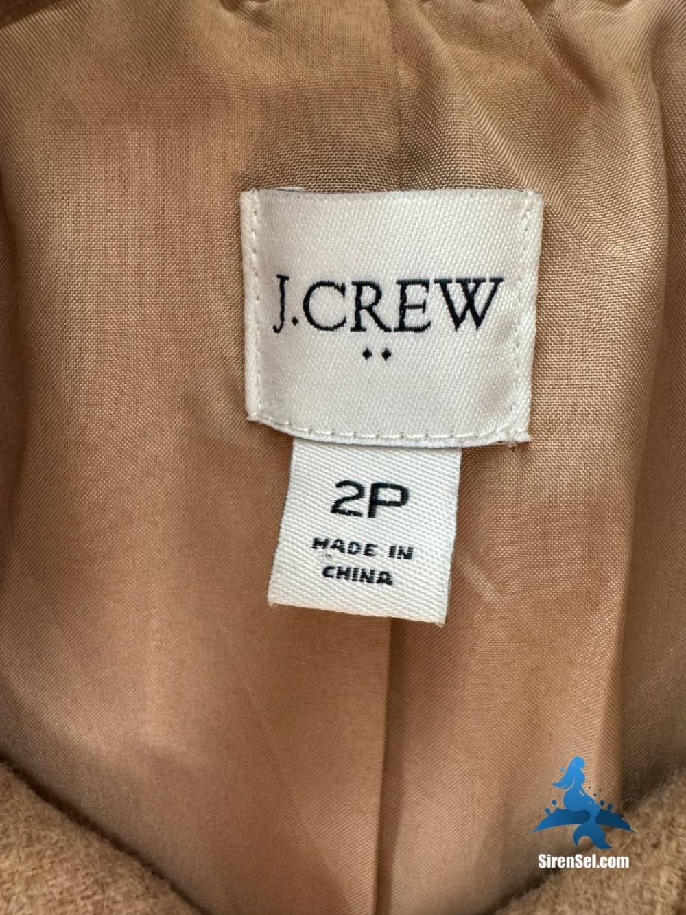 1329 J.Crew Cocoon Coat in Italian Stadium-Cloth Wool Blend – 2P – Camel - Picture 7 of 16